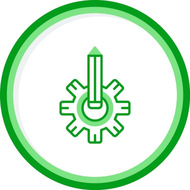 Simgeyi ayarlamanın vektör illüstrasyonu 