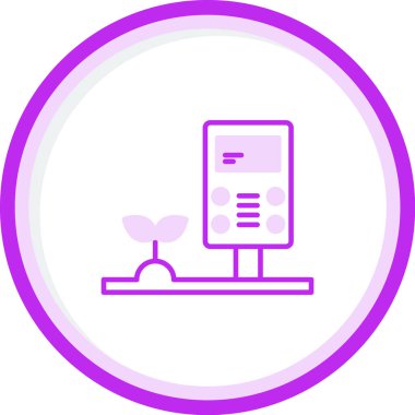 Termostat simgesi, vektör illüstrasyonu basit tasarım