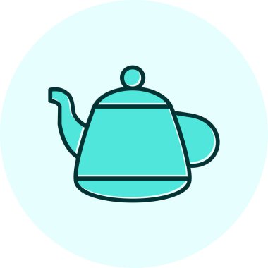 Vektör illüstrasyonu, çaydanlık ağı simgesi 