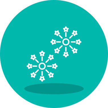 Havai fişek web simgesi, vektör illüstrasyonu 