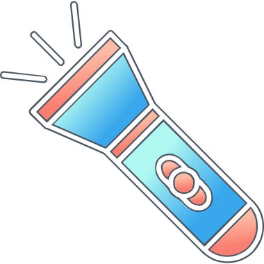 el feneri. Web simgesi basit illüstrasyon