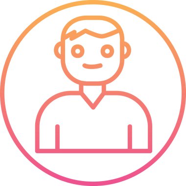 Kullanıcı Hesabı web simgesi basit illüstrasyon