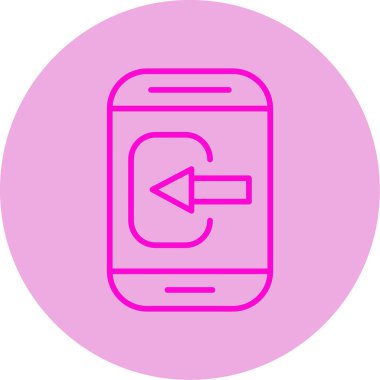 Akıllı Telefon web simgesi basit illüstrasyonunu kontrol et