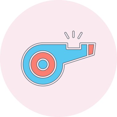 Web tasarımı için ıslık simgesi, vektör illüstrasyonu 