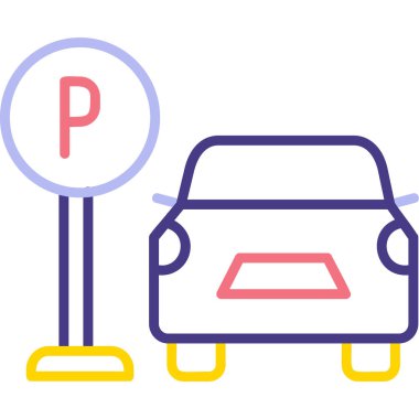 Web simgesi Otopark, illüstrasyon vektör