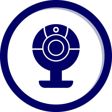 Web kamera simge vektör çizim