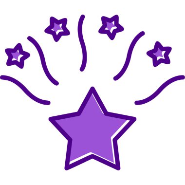 Yıldız web simge vektör çizim 