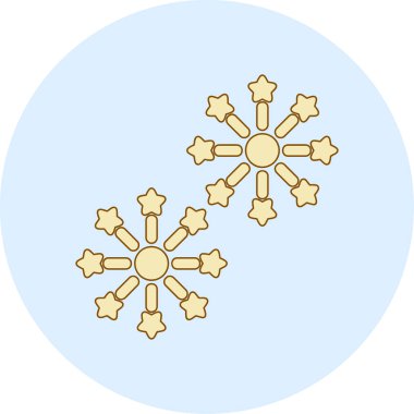 Havai fişek web simgesi, vektör illüstrasyonu 