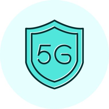 İnternet simgesinin 5g vektör illüstrasyonu 