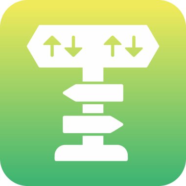 yönler web simgesi basit tasarım 