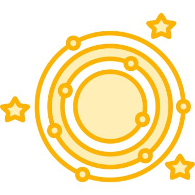 Galaxy web simgesinin vektör illüstrasyonu 