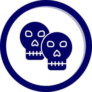 kafatası simgesi vektör illüstrasyonu