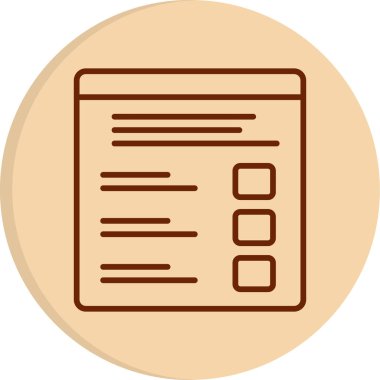 Quiz web simgesi vektör illüstrasyonu