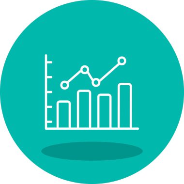 bar çizelgesi simgesi, vektör illüstrasyonu 