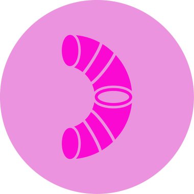 Torus. Web simgesi vektör illüstrasyonu