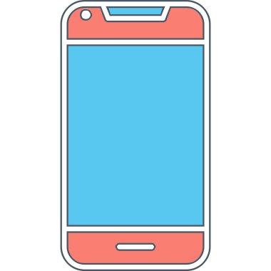 Smartphone web simgesi, vektör çizim 