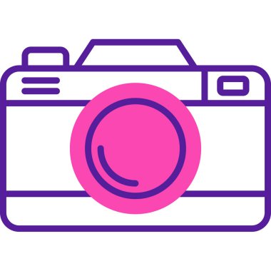 Kamera. Web simgesi basit illüstrasyon 