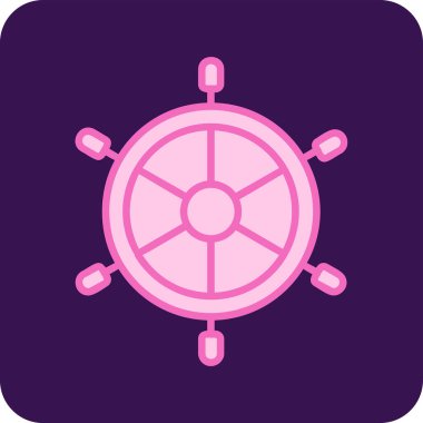 Dümen. Web simgesi basit illüstrasyon