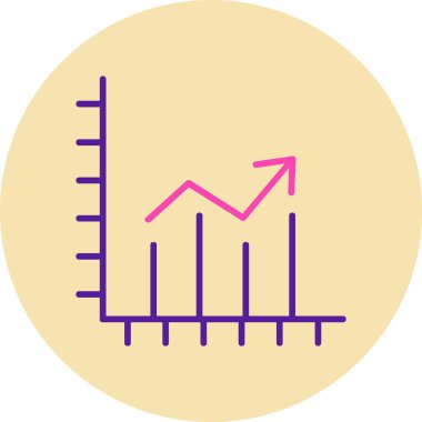 iş büyümesi grafik vektör illüstrasyonu