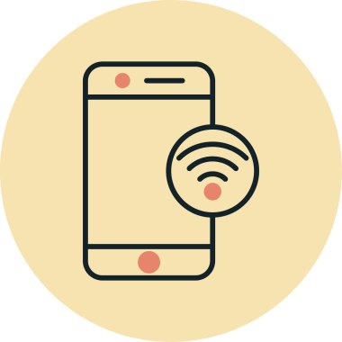 wifi vektör simgesi modern basit illüstrasyon 