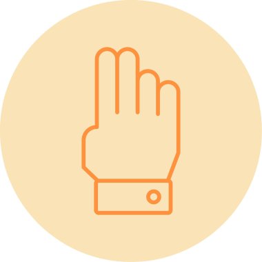 parmak simgesi vektör illüstrasyonu