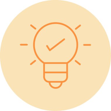 İnovasyon web simgesi basit illüstrasyon 