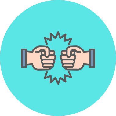 Mücadele Ağı simgesinin vektör illüstrasyonu