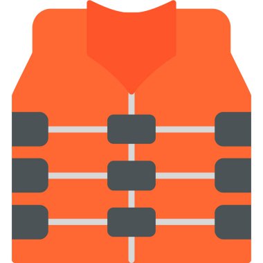 Can yeleği. Web simgesi basit illüstrasyon