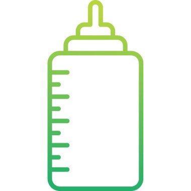 bebek şişe simgesi, vektör illüstrasyonu