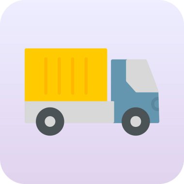 kamyon simgesi, vektör illüstrasyon tasarımı 