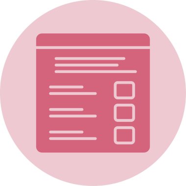 Quiz web simgesi vektör illüstrasyonu