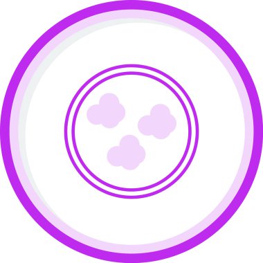 Bulutlar. Web simgesi basit illüstrasyon 