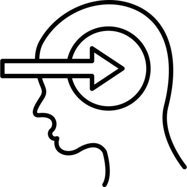 Algı Simgesi Basit Vektör İllüstrasyonu