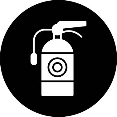 Yangın söndürme ikonu. vektör illüstrasyonu              