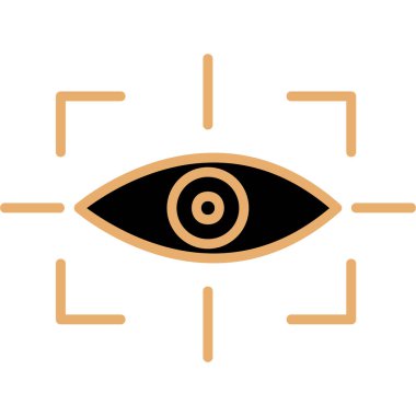 vizyon web simgesi, vektör illüstrasyonu 