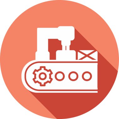 Modern taşıyıcı simgesinin vektör illüstrasyonu