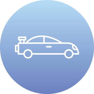 araba simgesi vektör illüstrasyonu 