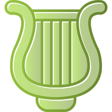 Lyre simgesinin vektör illüstrasyon tasarımı           