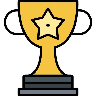 Kupa. Web simgesi basit illüstrasyon 