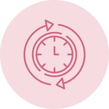 Her zamanki gibi. Web simgesi basit illüstrasyon