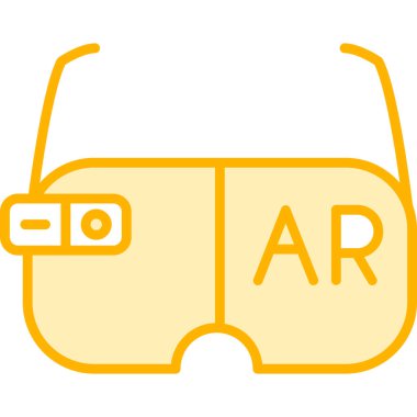 Gözlüklü. Web simgesi basit illüstrasyon            