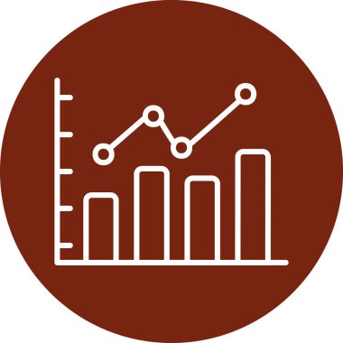 bar çizelgesi simgesi, vektör illüstrasyonu 