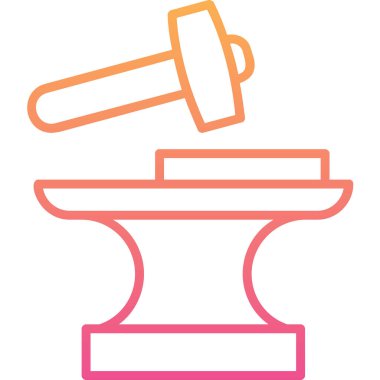 Demirci. Web simgesi basit illüstrasyon          