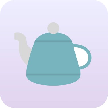 Vektör illüstrasyonu, çaydanlık ağı simgesi 