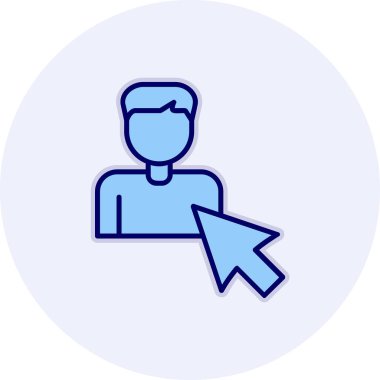 Seçili web simgesi vektör illüstrasyonu