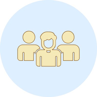 Takım. Web simgesi basit illüstrasyon 