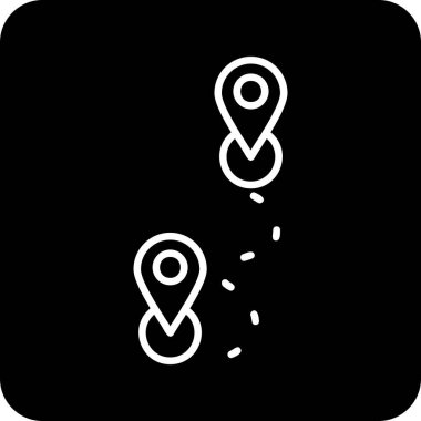 Rotadan. Web simgesi basit illüstrasyon