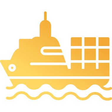 Gemi simgesi web basit illüstrasyon