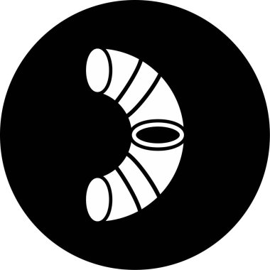 Torus. Web simgesi vektör illüstrasyonu