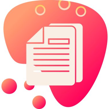 dokümanlar web simgesi vektör illüstrasyonu